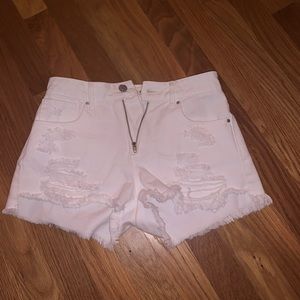 Pacsun White Festival shorts